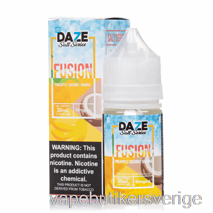 Vape Sverige Isad Ananas Kokos Banan - 7 Daze Fusion Salt - 30ml 50mg